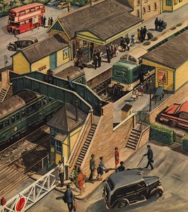 Railway station, England