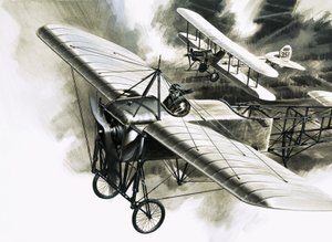 The first reconnaissance flight by the RFC by Wilf (20th century) Hardy