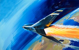 Unidentified Low Earth Orbit Craft by Wilf (20th century) Hardy