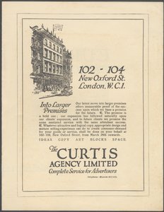 Curtis Advertising Agency by Wilfred Fryer