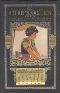 The Art Reproduction Company calendar by Wilfred Fryer
