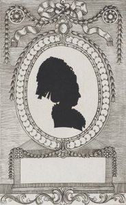 Silhouette of Gräfin Enzenberg, Stiftsfräulein
