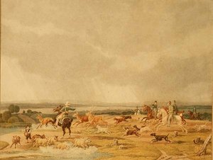 A Stag Hunt by Wilhelm Alexander Kobell