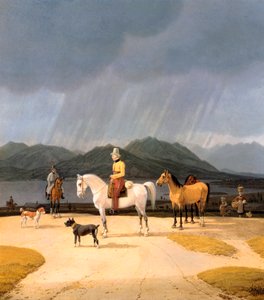 Riders at the Tegernsee by Wilhelm Alexander Kobell