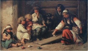 Easter Egg Game in Russia by Wilhelm Amandus Beer