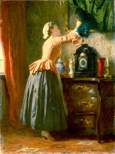 A Maid, 19th Century by Wilhelm Amberg