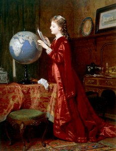 Far away places, by Wilhelm Amberg, oil on canvas, Germany by Wilhelm Amberg