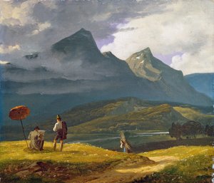 Mountain Landscape by Wilhelm Bendz