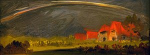 Stormy Landscape with Rainbow by Wilhelm Busch