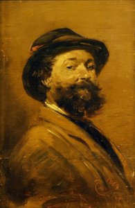 Self-Portrait in Gray-Brown by Wilhelm Busch