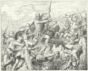 Arnulf of Carinthia Storming the Norman Defences on the River Dyle, 891 by Wilhelm Camphausen