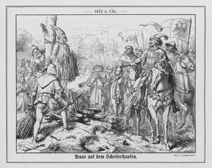 Jan Hus Burned at the Stake, Constance by Wilhelm Camphausen