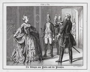 The Queen of Poland and the Prussians by Wilhelm Camphausen