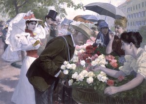 Red or White Roses, Sir? by Wilhelm Gause