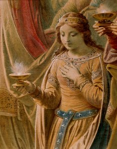 The Miracle of the Grail, from the Lohengrin Saga, Salon (detail)