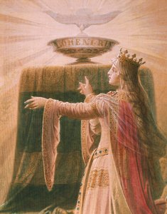 The Miracle of the Grail, from the Lohengrin Saga, Salon (detail)