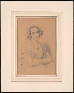 Portrait of the composer Fanny Hensel née Mendelssohn by Wilhelm Hensel