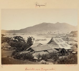 View of Nagasaki by Wilhelm J. Burger