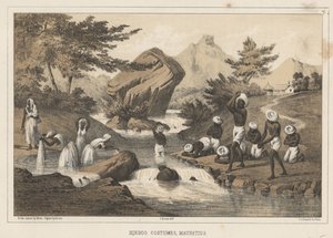 Hindoo Costumes, Mauritius, 1855 by Wilhelm Joseph Heine