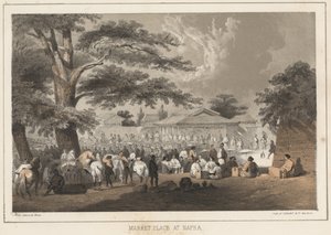 Market Place at Napha, 1855
