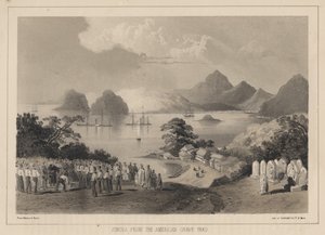 Simoda from the America Graveyard, 1885 by Wilhelm Joseph Heine