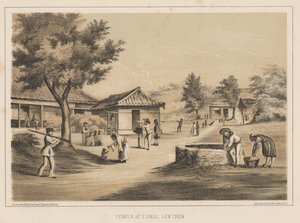 Temple at Tumai, Lew Chew, 1855