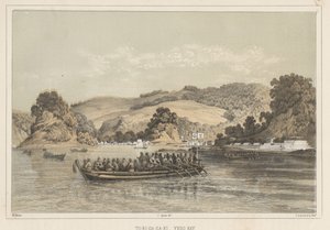 To-Ri-Ga-Sa-Ki, Yedo Bay, 1855 by Wilhelm Joseph Heine