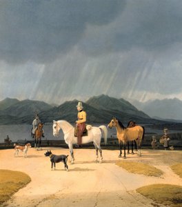 Riders at the Tegernsee, 1832 by Wilhelm Kobell Ritter von
