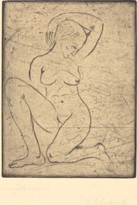 Kneeling, Small by Wilhelm Lehmbruck