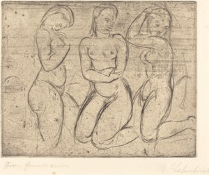 Three Kneeling Women by Wilhelm Lehmbruck