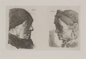 A Peasant Couple by Wilhelm Maria Hubertus Leibl