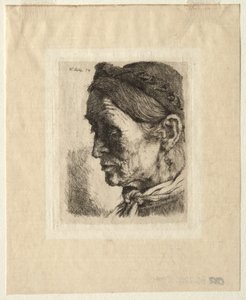 Head of a Peasant Woman, 1874 by Wilhelm Maria Hubertus Leibl