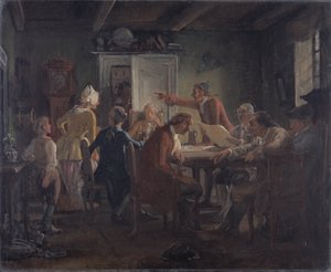 Collegium Politicum. From Ludvig Holberg’s The Political Tinker, Act I, Scene 2.