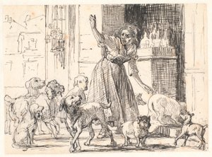 The Intrusive Suitors by Wilhelm Marstrand