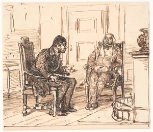 Discussion between Two Dignitaries by Wilhelm Marstrand