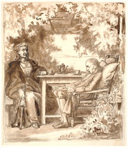 Ewald receives a visit from his hard-hearted mother in a pavilion with a view towards Hven in Rungsted