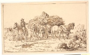 Harvest Scene by Wilhelm Marstrand