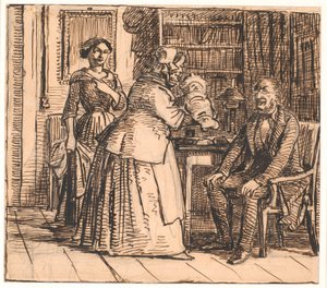 The Midwife Presents the Heir by Wilhelm Marstrand