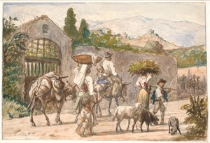 Peasants on the Way to Rome by Wilhelm Marstrand
