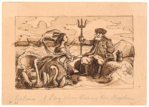 Per Paars Book 1 Song 1. Venus with Neptune by Wilhelm Marstrand