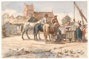 At the Well Outside the Village by Wilhelm Marstrand
