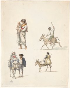 Traveling Italian Peasants by Wilhelm Marstrand