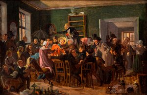 Scene from an auction, 1835