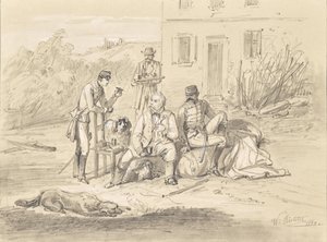 Three Officers after the Battle of Solferino