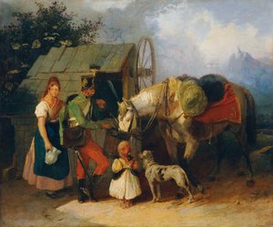 Hussar at the Fountain