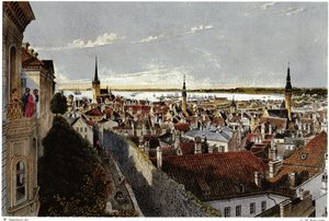View of Reval by Wilhelm Siegfried Stavenhagen