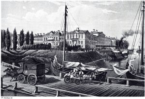 View of the Mitau Castle, c. 1850 by Wilhelm Siegfried Stavenhagen