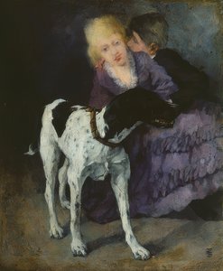 Lovers with Dog. 1873