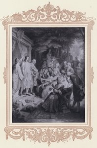 Goethe in Weimar (lithograph) by Wilhelm von (after) Kaulbach