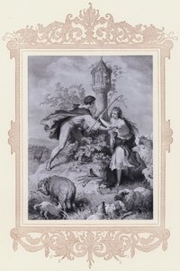 Heideröslein by Wilhelm von (after) Kaulbach